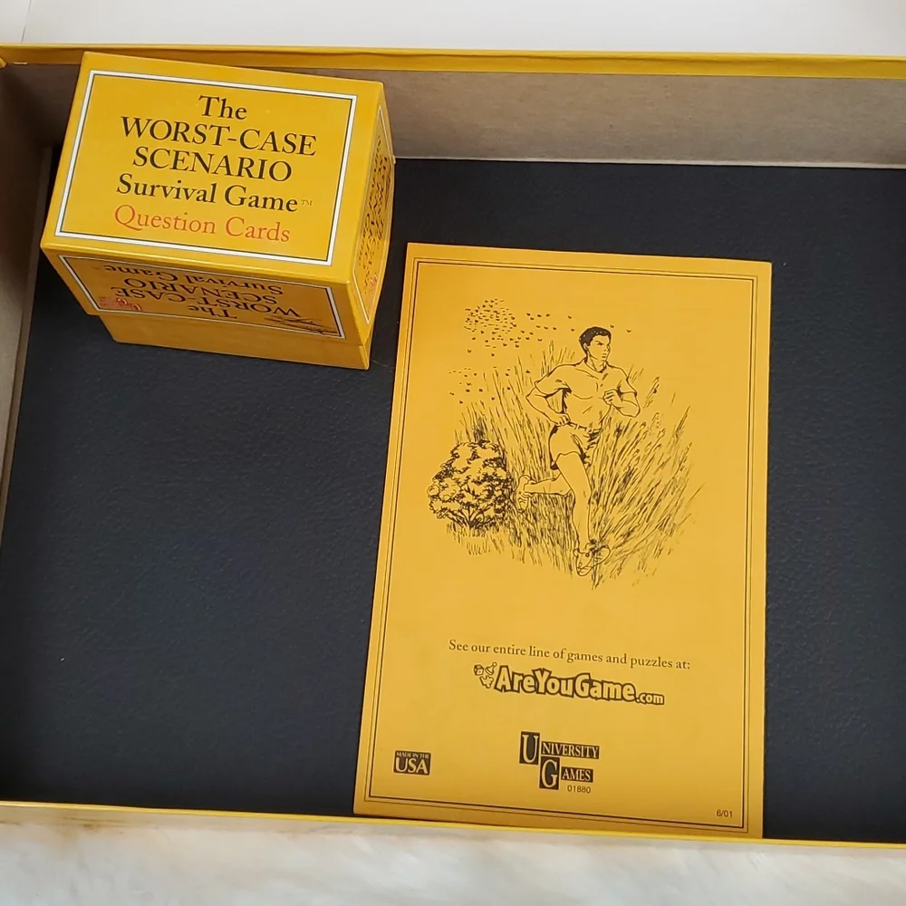 Vintage 2001 University Games The Worst Case Scenario Survival Game